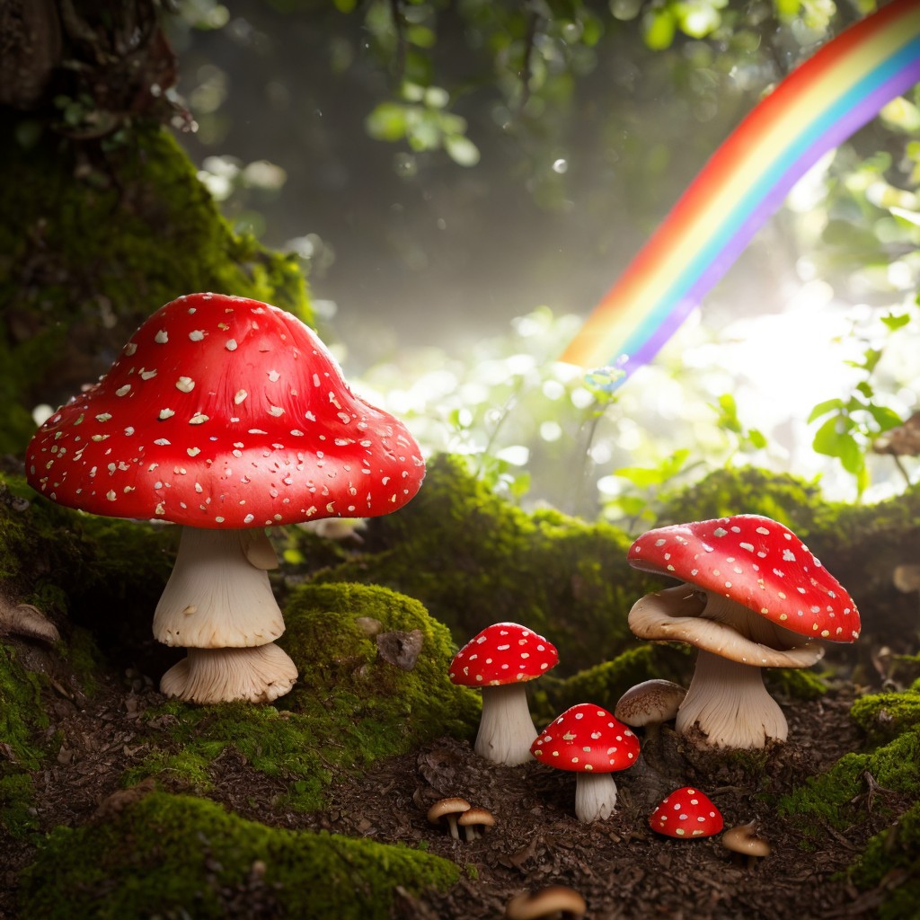 00222-2319881479-masterpiece, intricate wizard photo, precisely detailed mushrooms with red caps and enchanted semicircular rainbow in a valley,.jpg